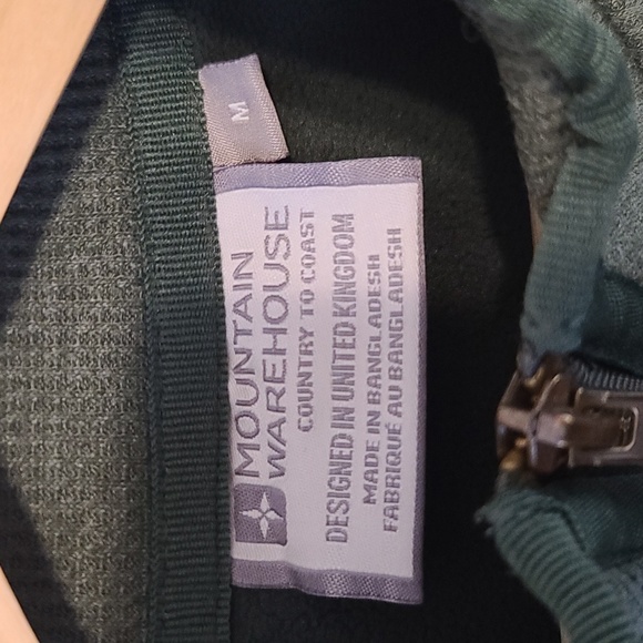 Mountain Warehouse Men's Green Pullover Sweater Quarter Zip (Sz M) - Picture 2 of 7